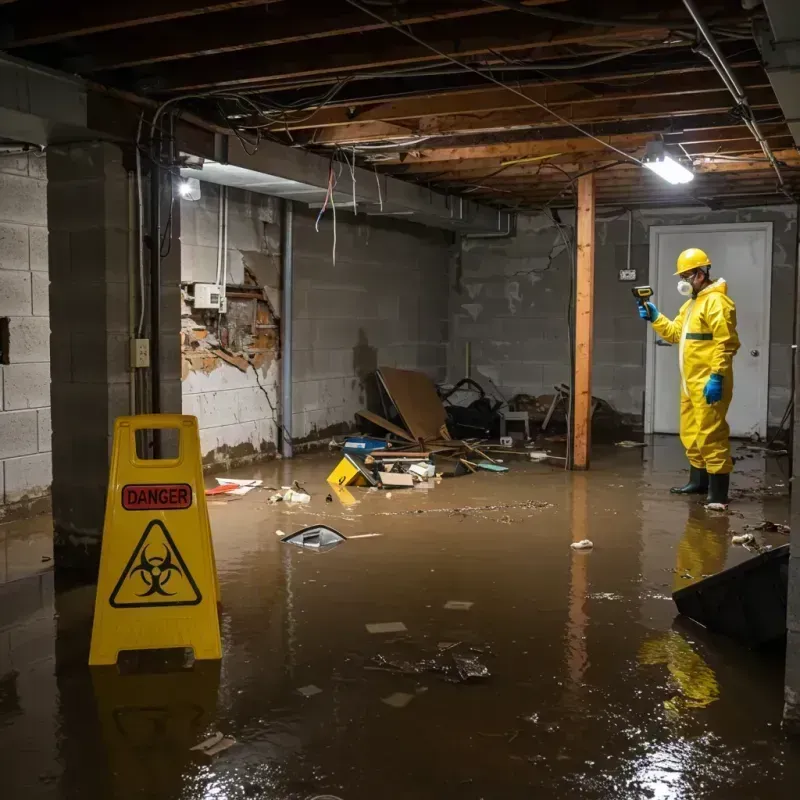 Flooded Basement Electrical Hazard in Stetson, ME Property